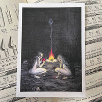 Feral Art Print by Kat Philbin