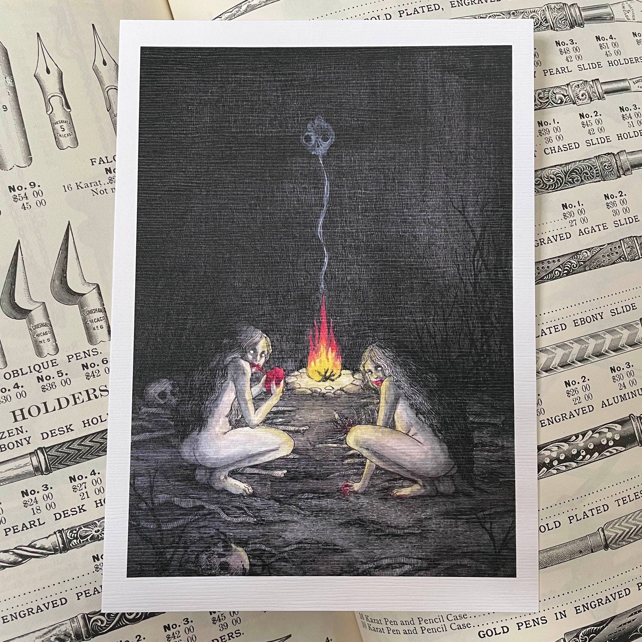 Feral Art Print by Kat Philbin