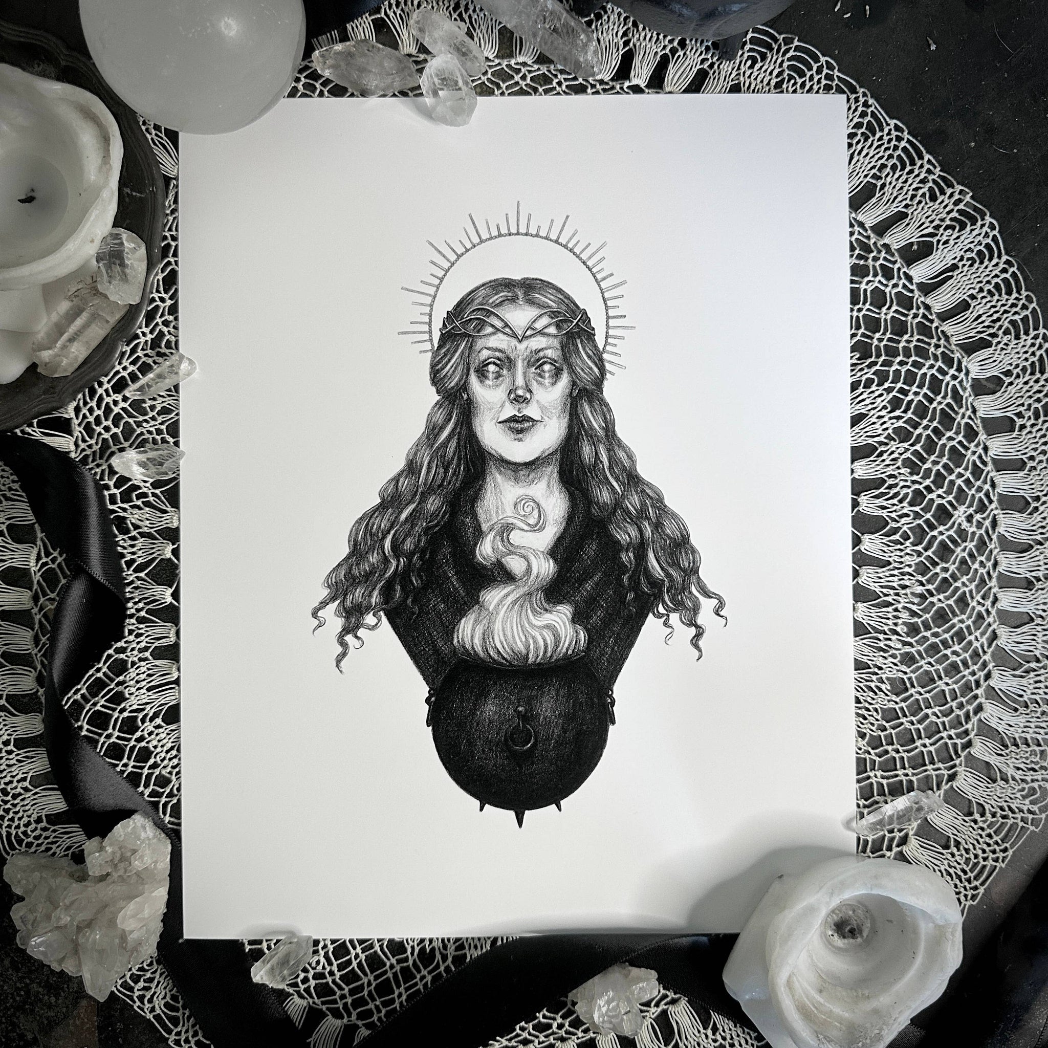 Cerridwen Art Print by Caitlin McCarthy