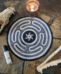 Hecate's Wheel Strophalos Altar Decor/Patch