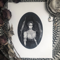 Gothic Lilith Art Print by Caitlin McCarthy