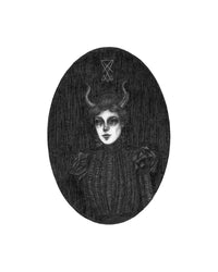 Lady Lucifer Art Print by Caitlin McCarthy