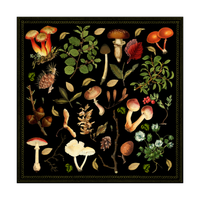 Green Witch Mushroom Altar Cloth