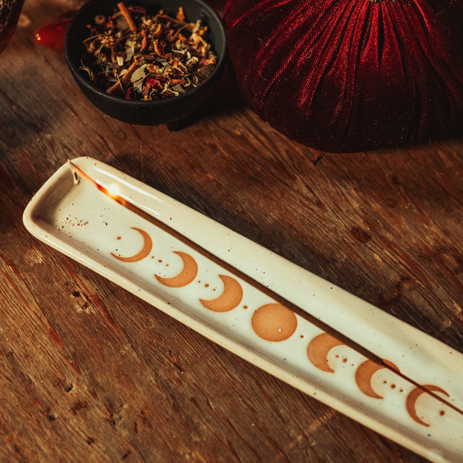 Moon Phase Incense Tray