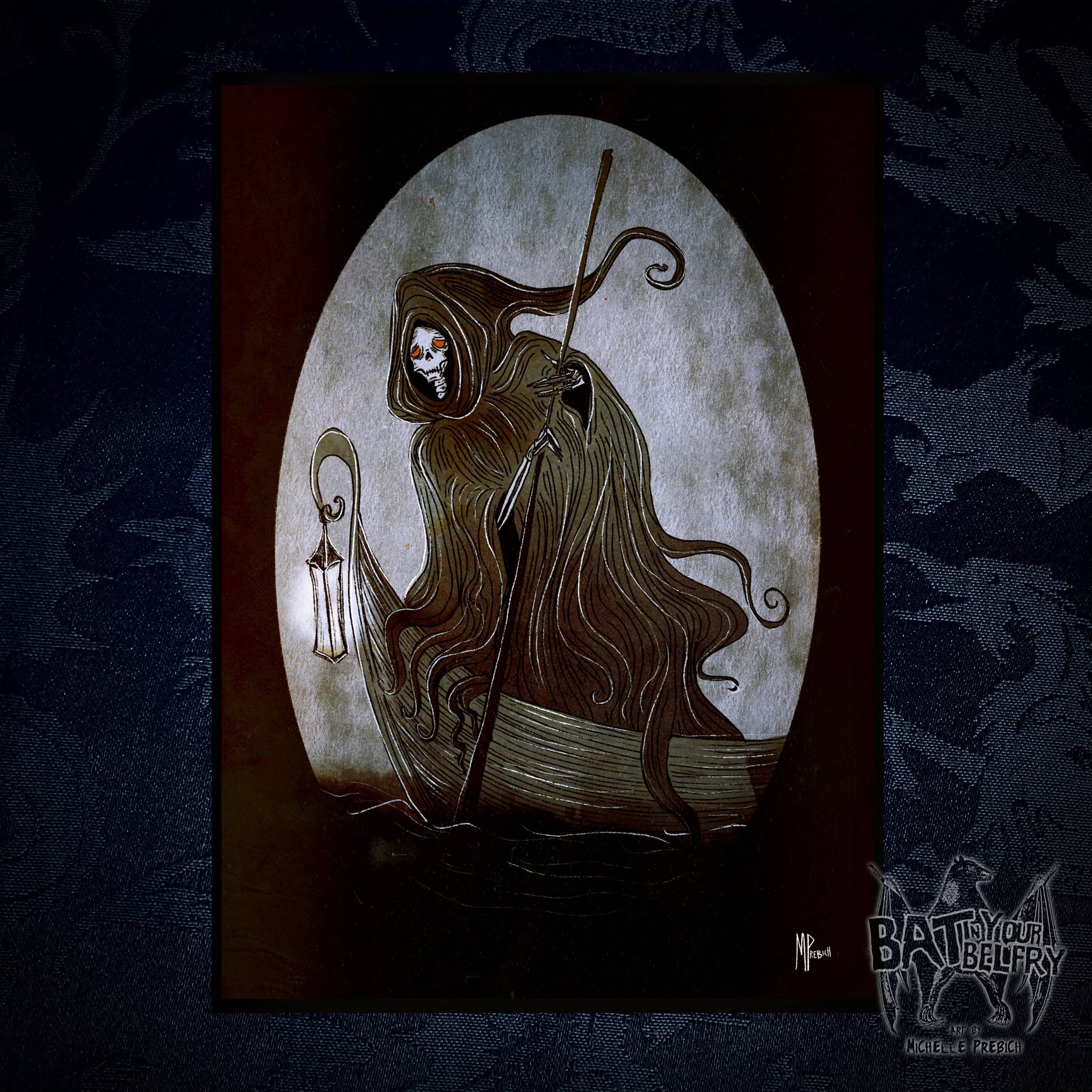 Ferryman Art Print by Bat In Your Belfry