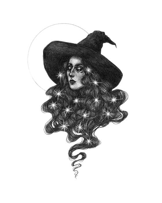 Celestial Witch Art Print by Caitlin McCarthy