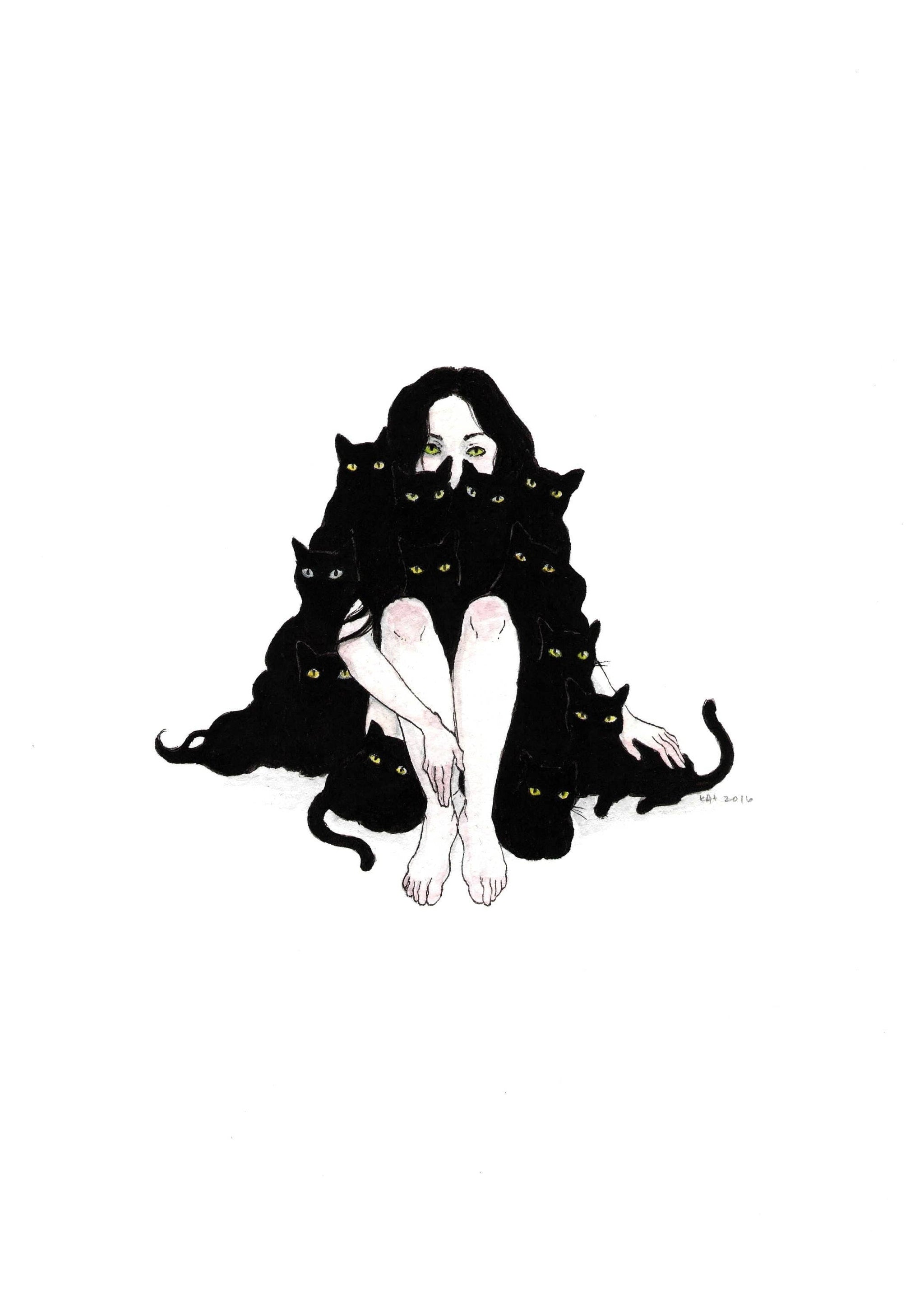 Familiars Art Print by kAt Philbin