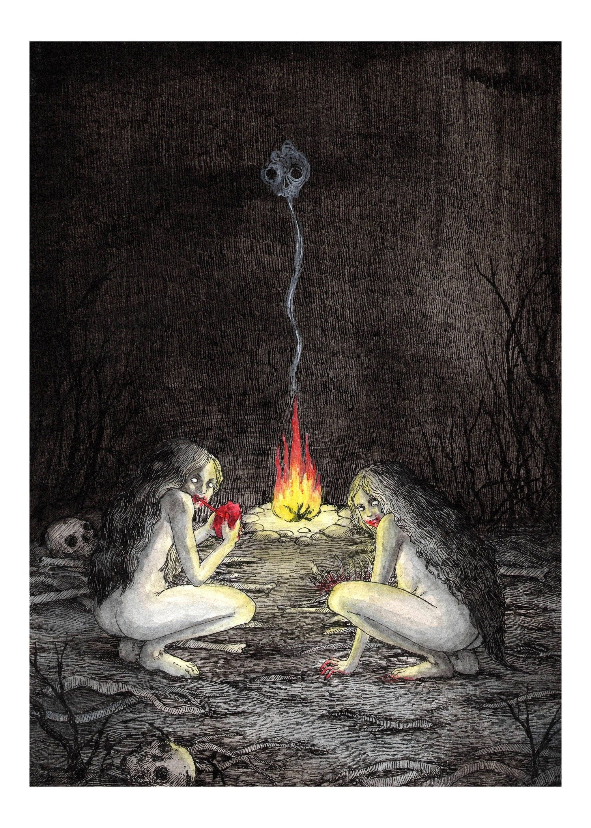 Feral Art Print by Kat Philbin