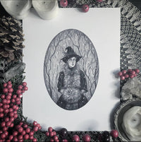 Winter Witch Art Print by Caitlin McCarthy