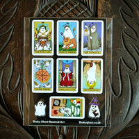 Ghost Tarot Sticker Sheet by Shaky Ghost