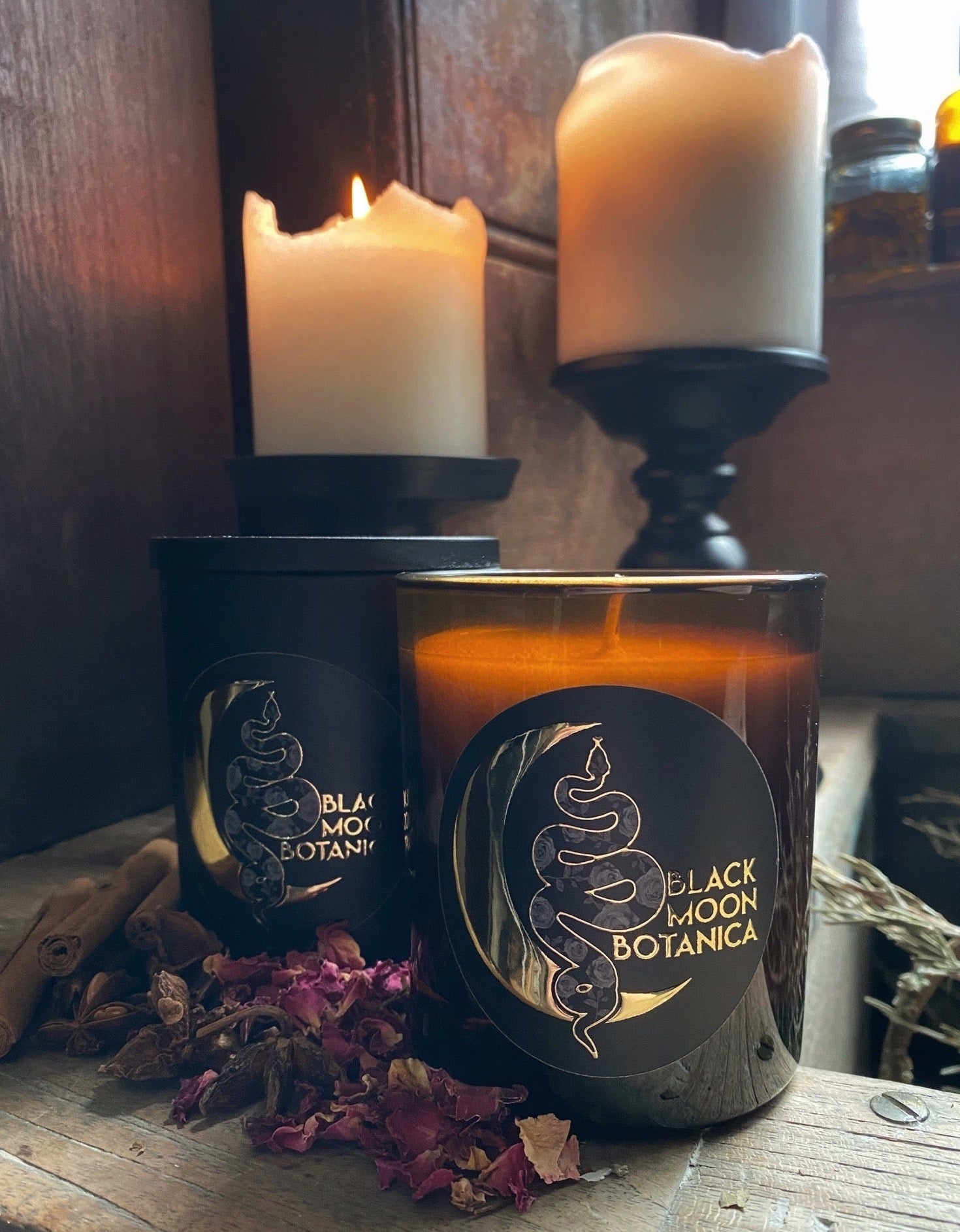 50-Piece Black Beeswax Ritual Candles For Meditation - 16.5cm, Smoke-Free, Made In Germany