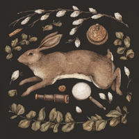 Rabbit's Garden Art Print by Jessica Roux