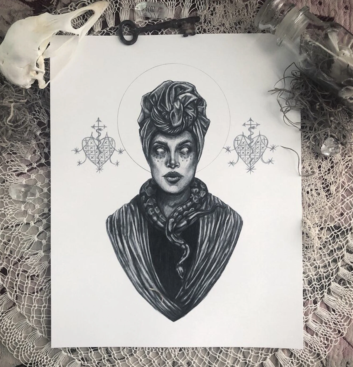 Marie Laveau Voodoo Queen Art Print by Caitlin McCarthy