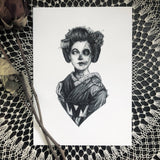 Hone-onna Art Print by Caitlin McCarthy