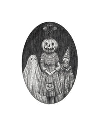 Trick or Treat Art Print by Caitlin McCarthy