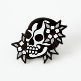 Skull Face Enamel Pin