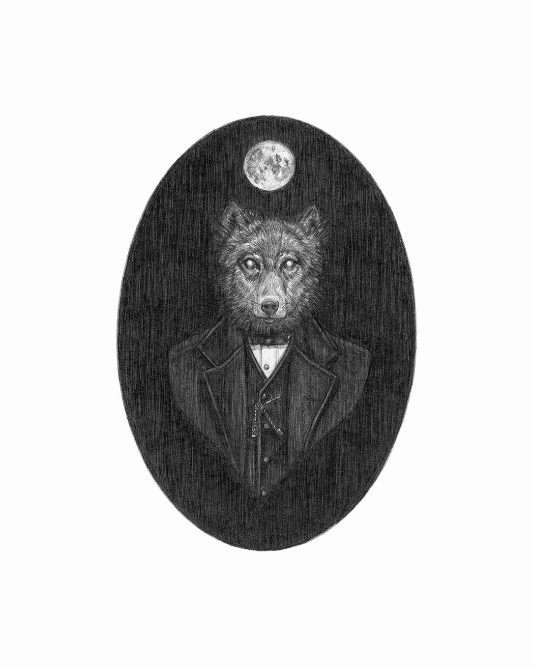 Wolfman Art Print by Caitlin McCarthy