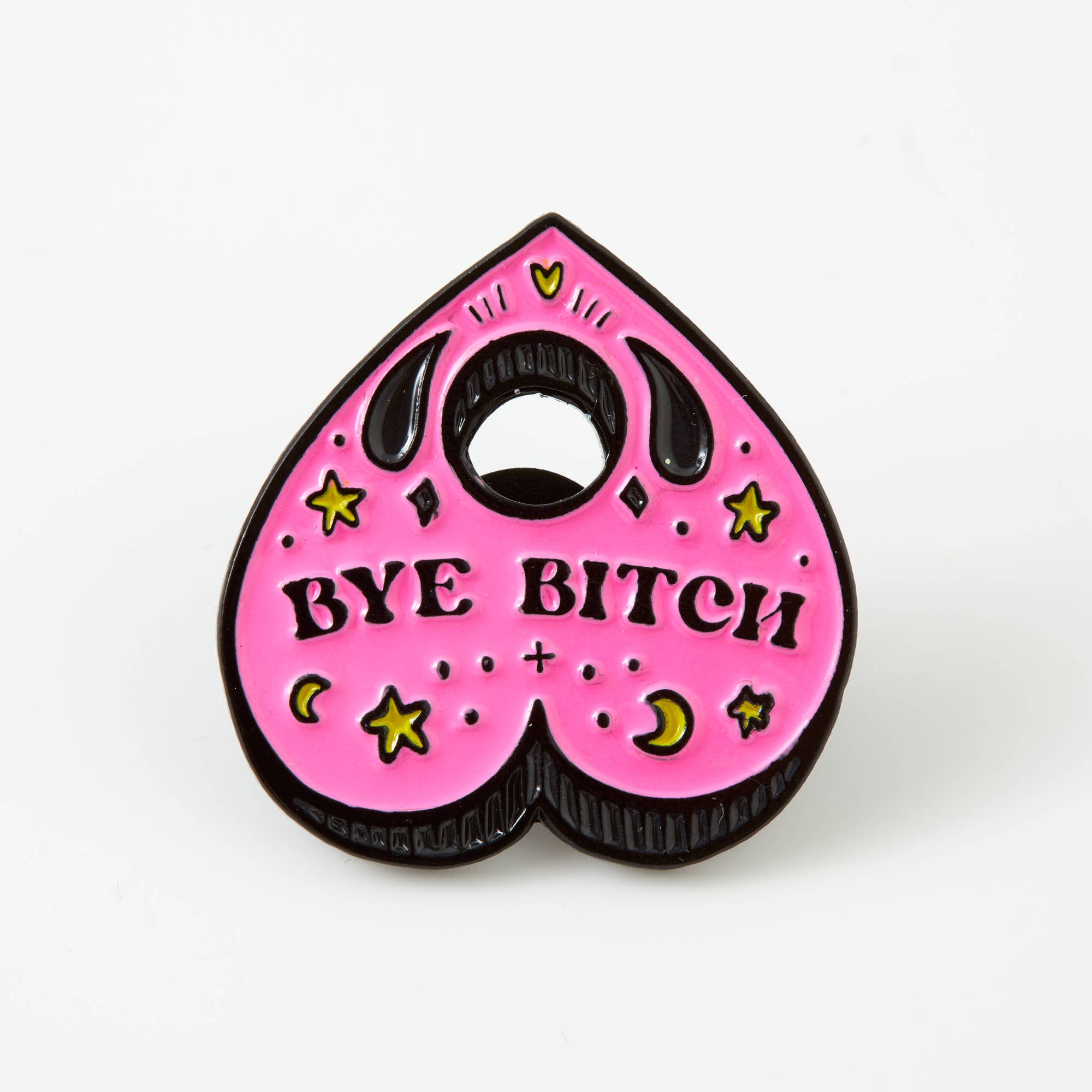 Bye Bitch Planchette Enamel Pin