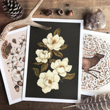 Magnolias Art Print by Jessica Roux