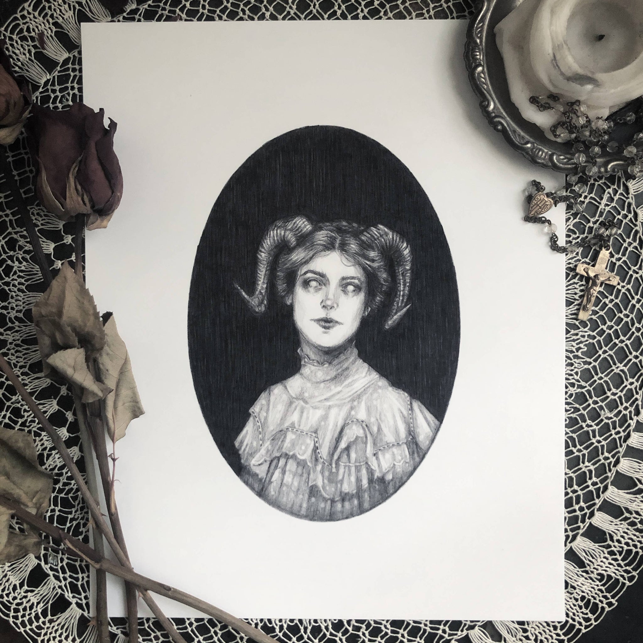 Jezebeth Art Print by Caitlin McCarthy