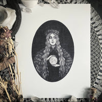 Moon Maiden Art Print by Caitlin McCarthy