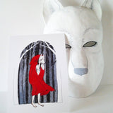 The Wolf's Mask Art Print by kAt Philbin