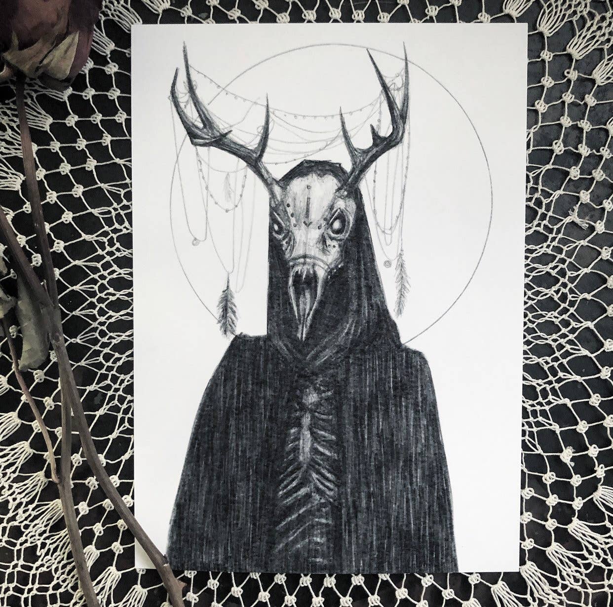 Wendigo Art Print by Caitlin McCarthy