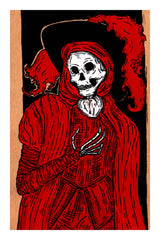 The Masque Of Red Death Art Print by Bat In Your Belfry