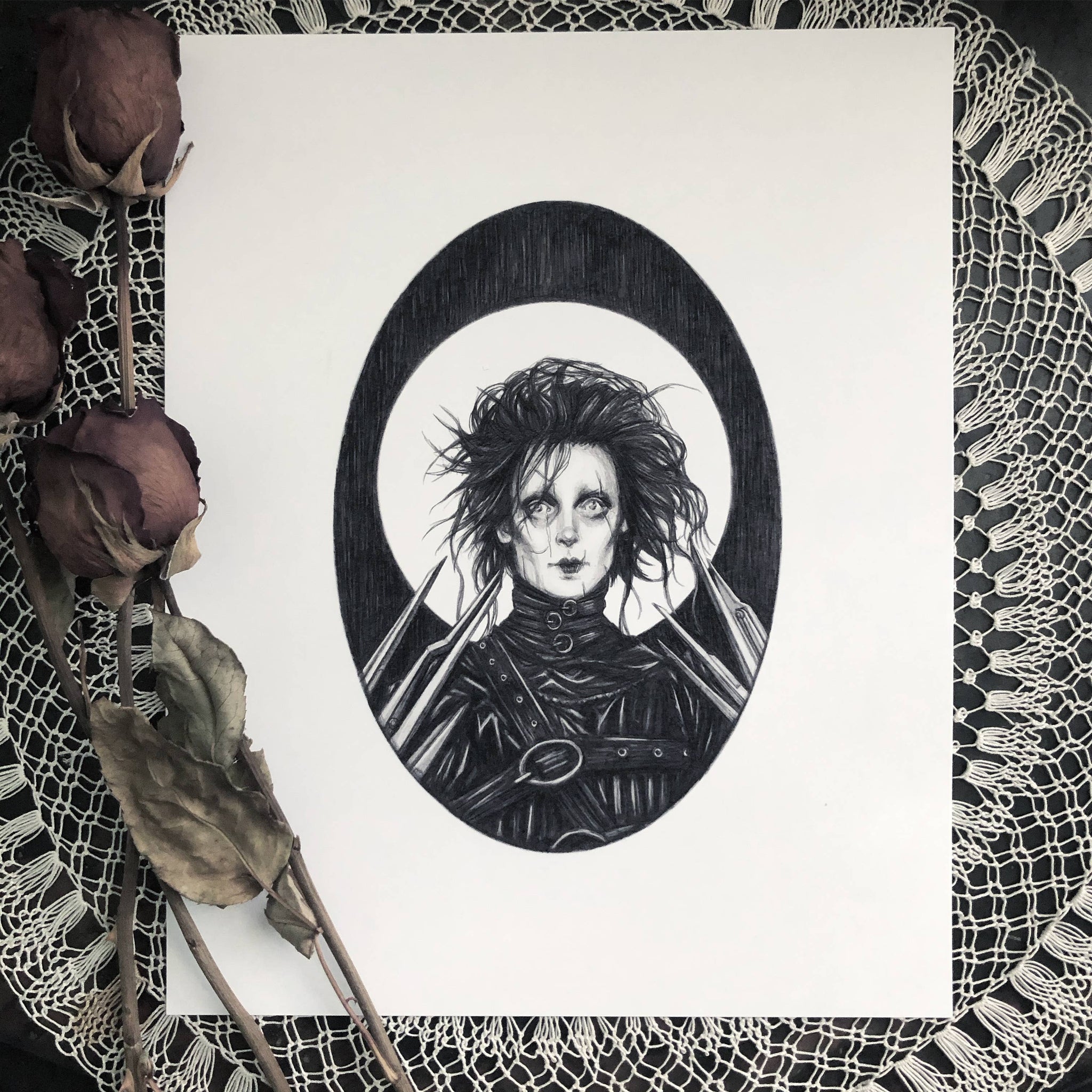 Edward Scissorhands Art Print by Caitlin McCarthy