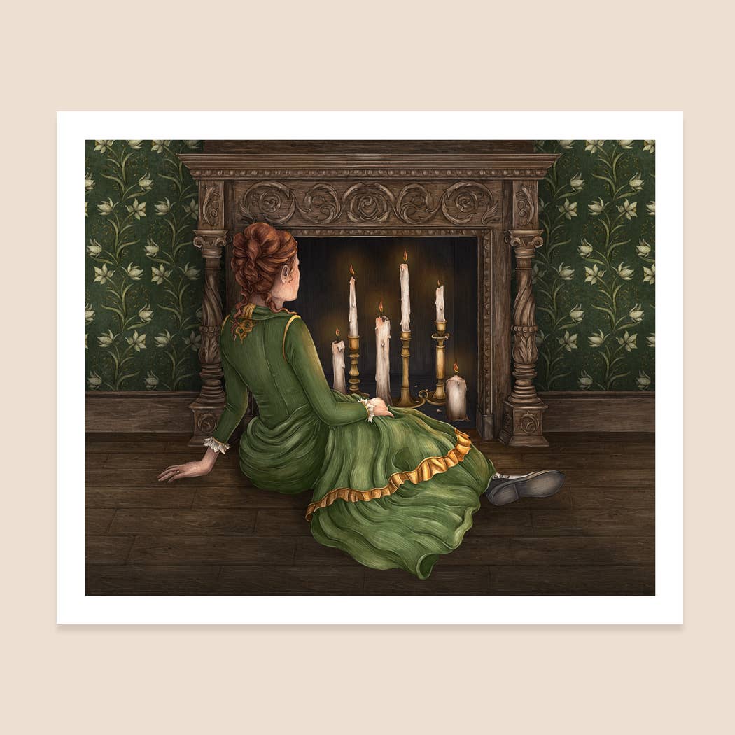 Green Scene Art Print by Jessica Roux