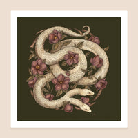 Two-Headed Snake Art Print by Jessica Roux