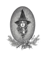 Yule Witch Art Print by Caitlin McCarthy
