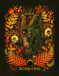 King of All Art Print by Mheld