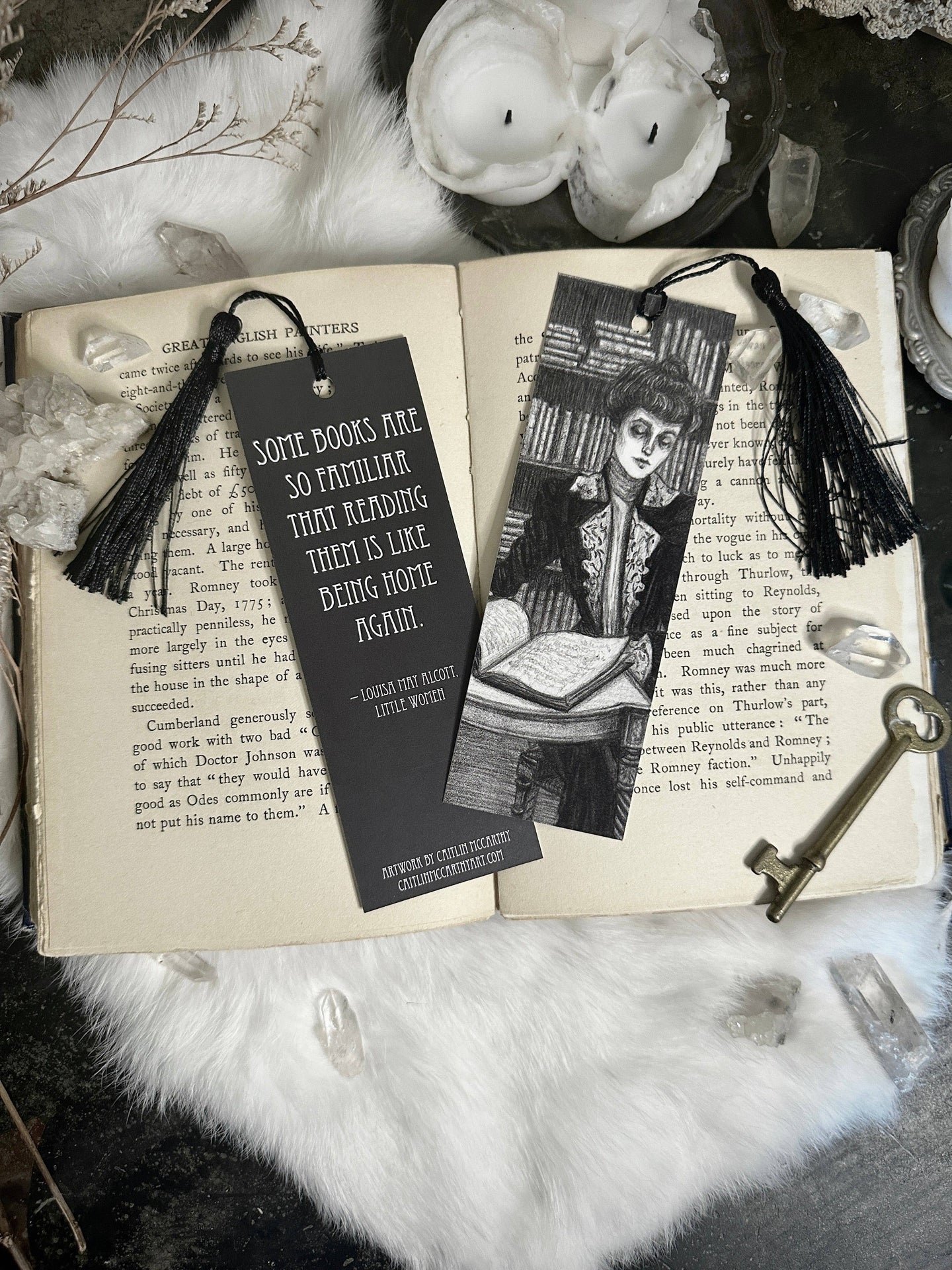 Midnight Library Bookmark by Caitlin McCarthy