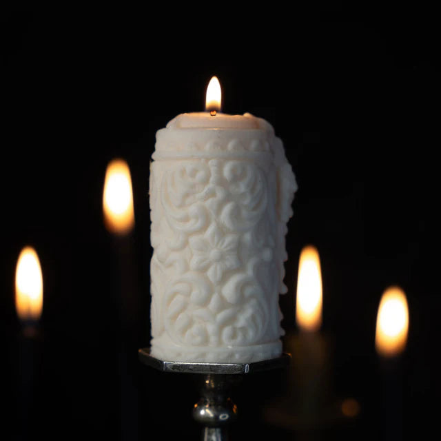 Victorian Pillar Candle by The Blackened Teeth