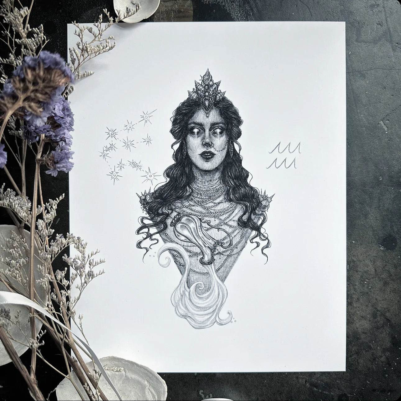 Aquarius Art Print by Caitlin McCarthy