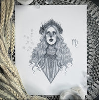 Virgo Art Print by Caitlin McCarthy