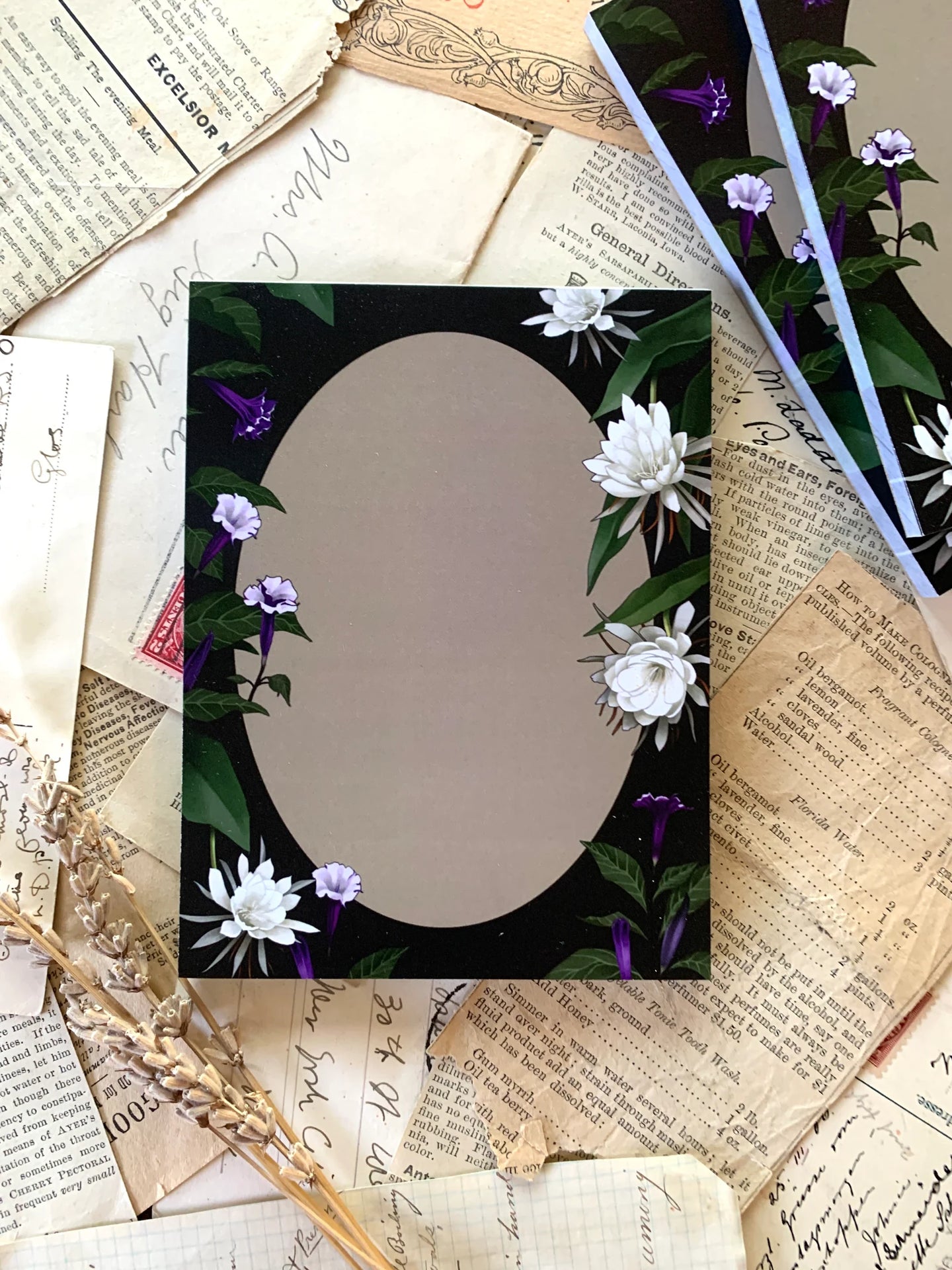 Night Garden Notepad by The Creeping Moon