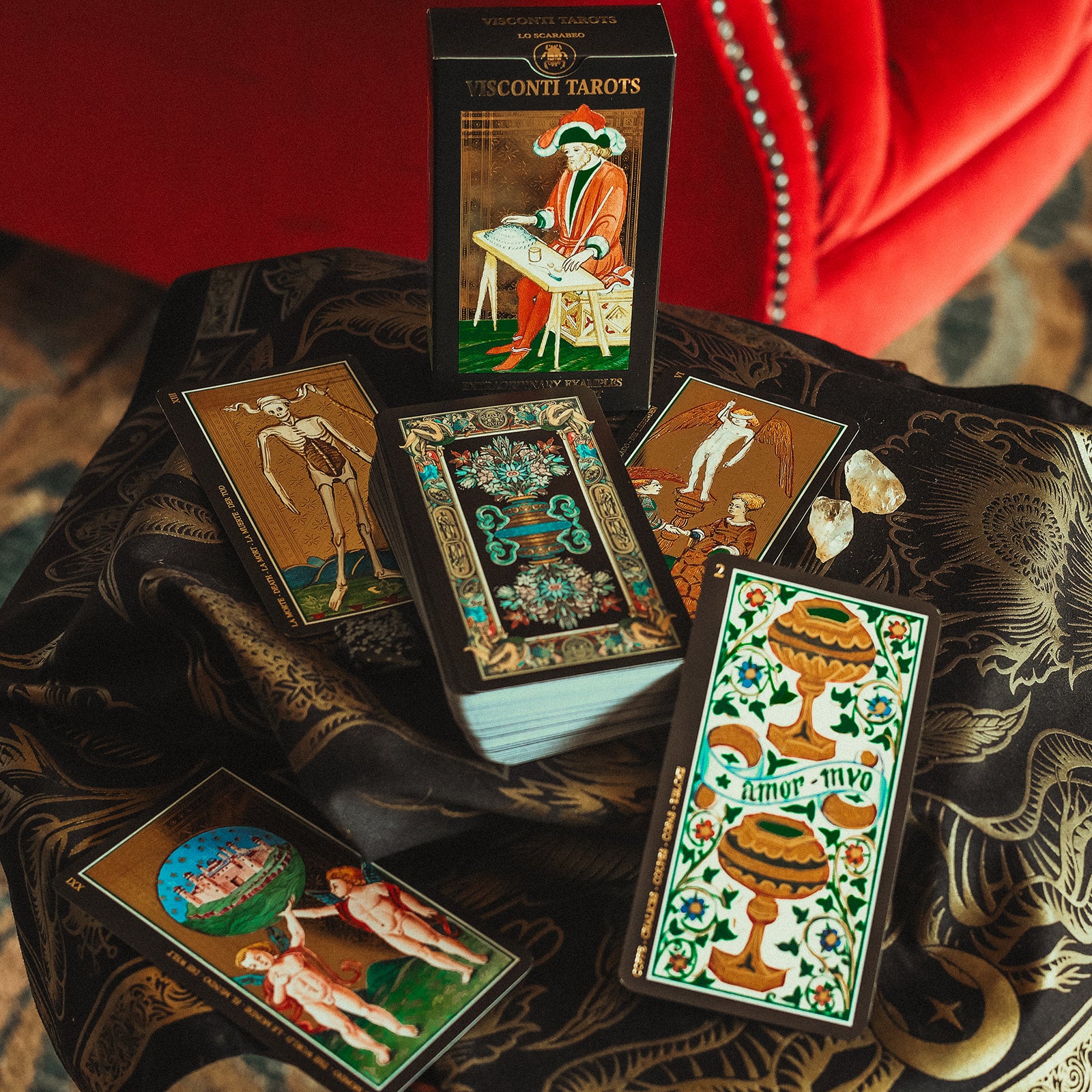 Visconti Tarot – Black Moon Botanica Edinburgh UK