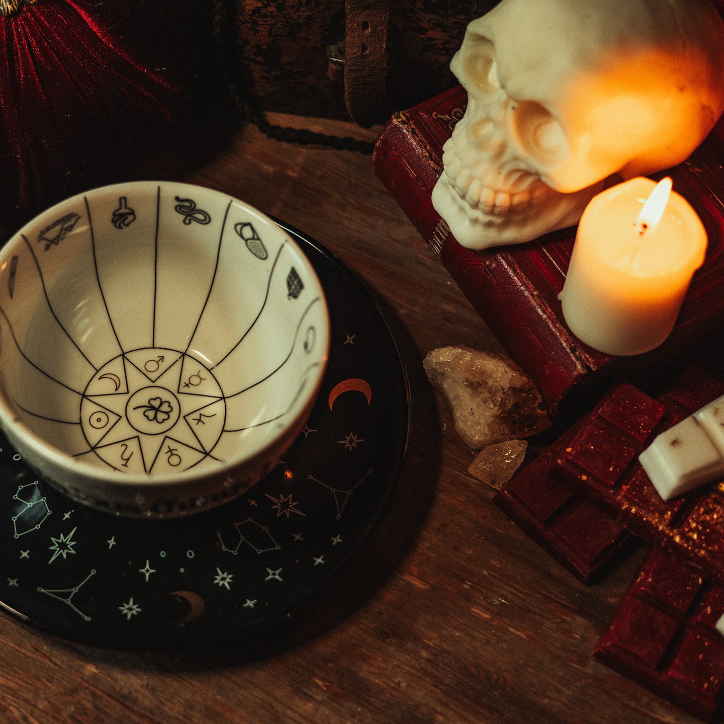 Fortune Telling Tea Cup & Saucer Set