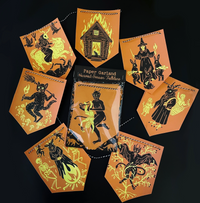 Harvest Season Folklore Paper Garland