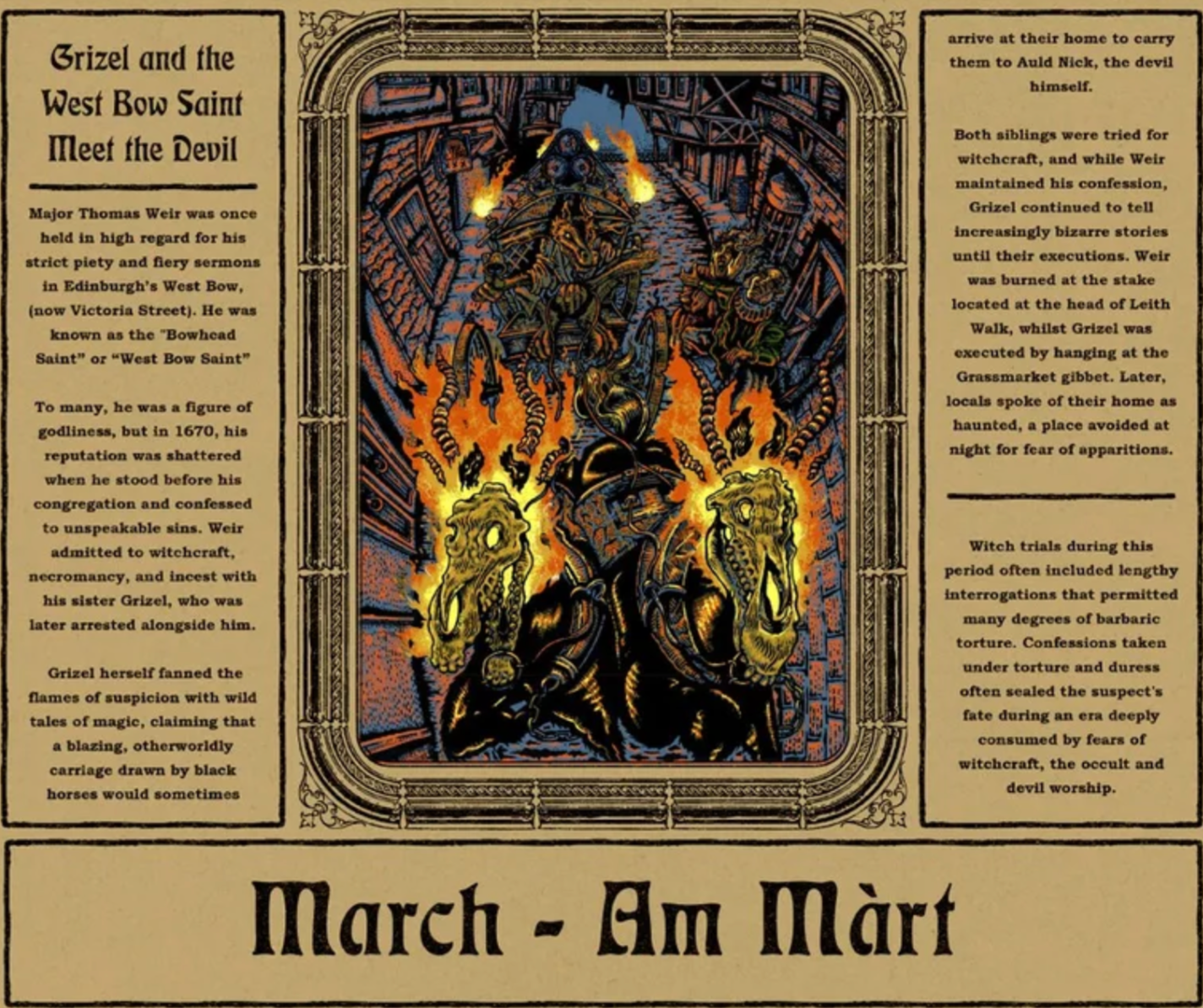 Illustrated Pagan Calendar of Scottish Myths and Legends