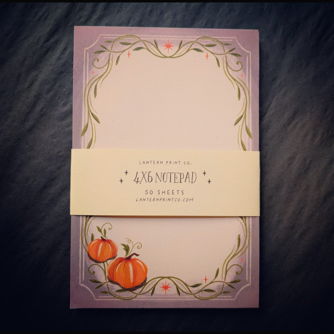Lantern Print Co. Notepad - Pumpkin Patch