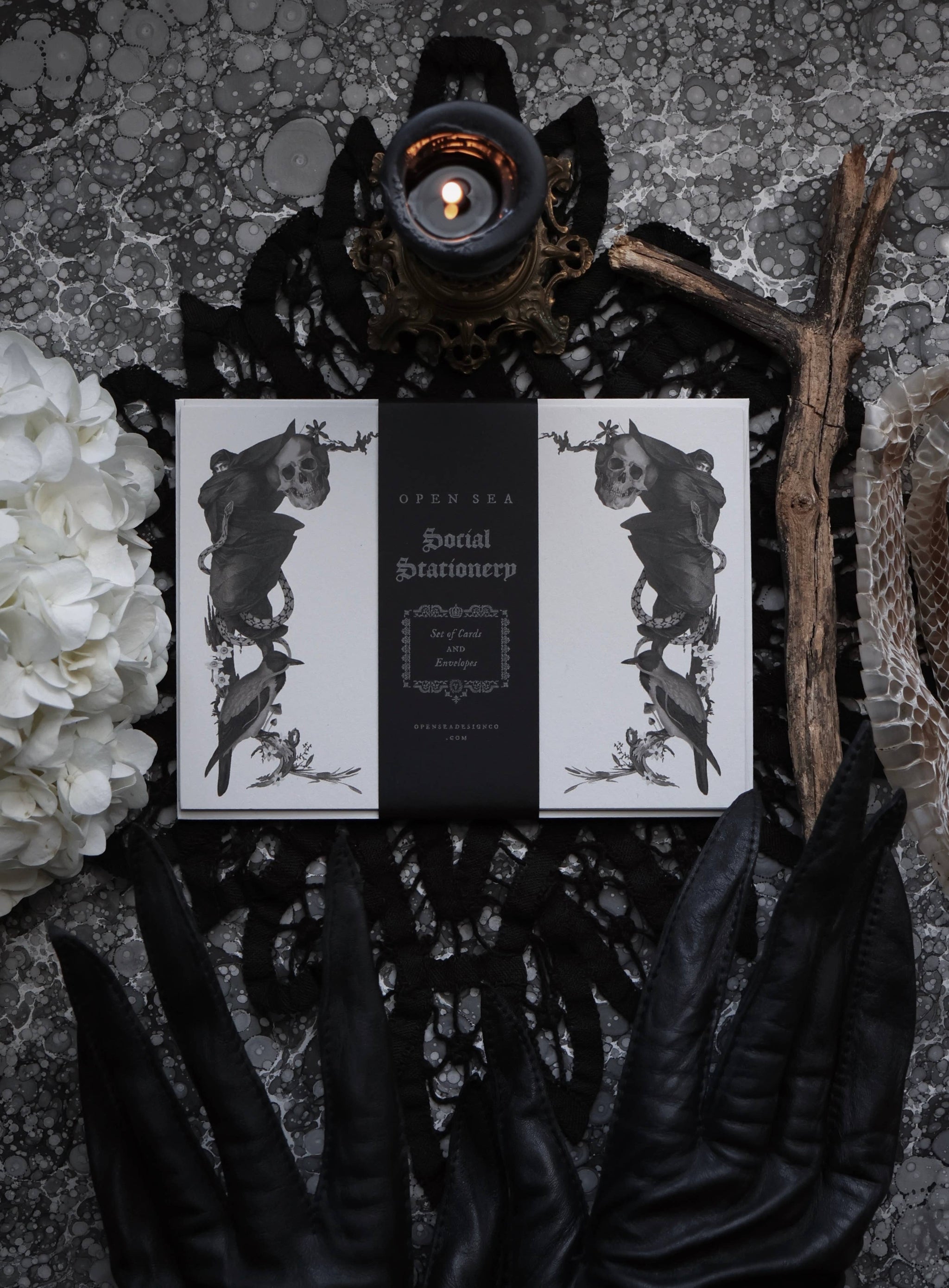 Dark Frame Notecard Set by Open Sea Co.