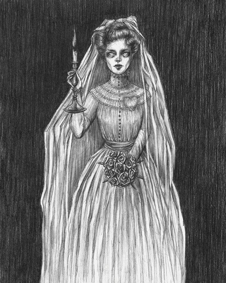 Til Death Art Print by Caitlin McCarthy