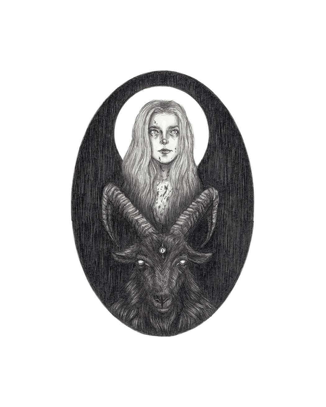 Black Phillip Art Print by Caitlin McCarthy