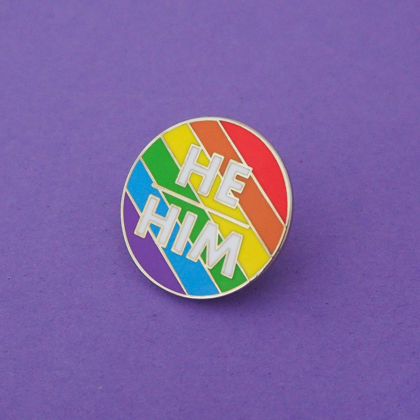 He/Him Pronoun Pin
