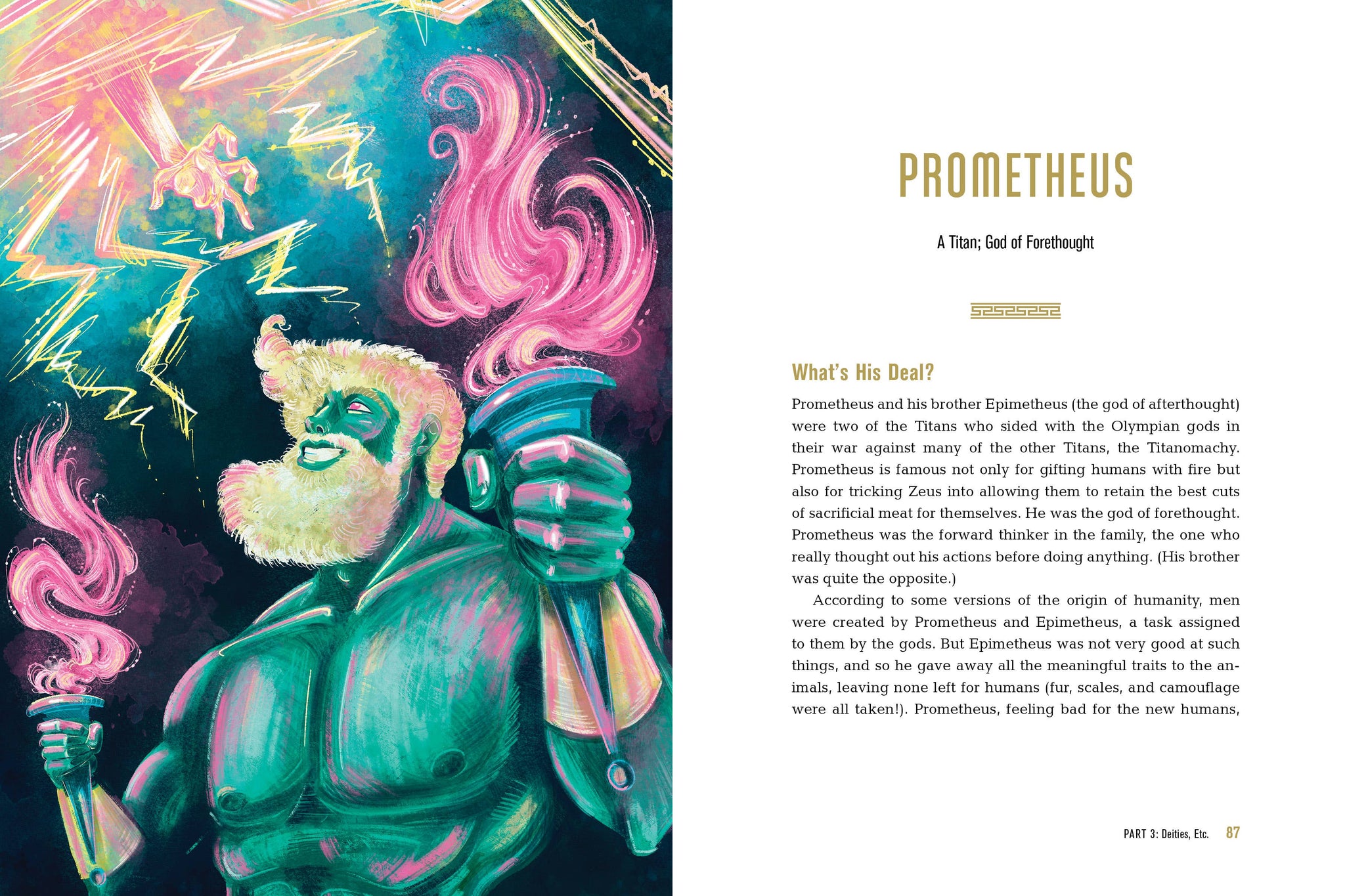 Greek Mythology: The Gods, Goddesses, and Heroes Handbook