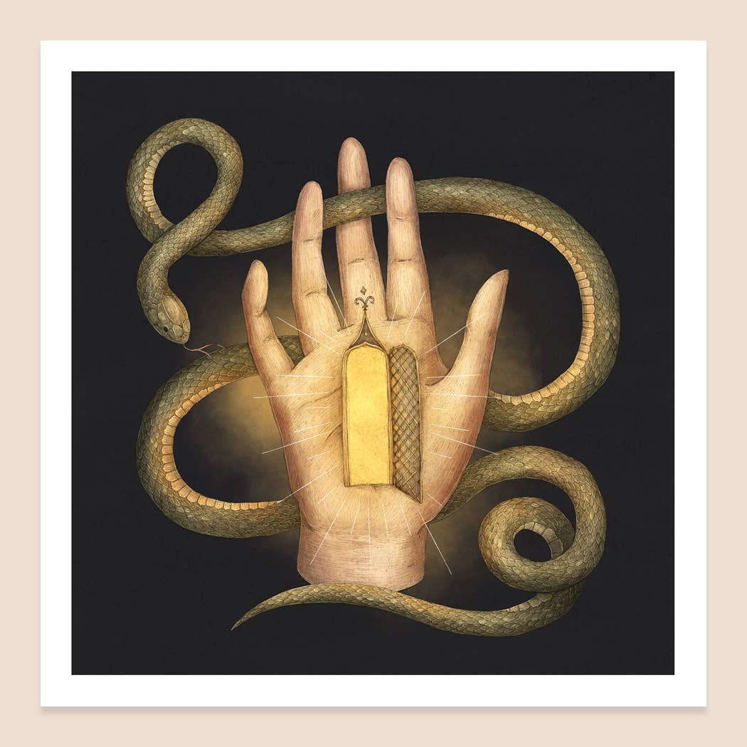 Hand Lantern Art Print by Jessica Roux