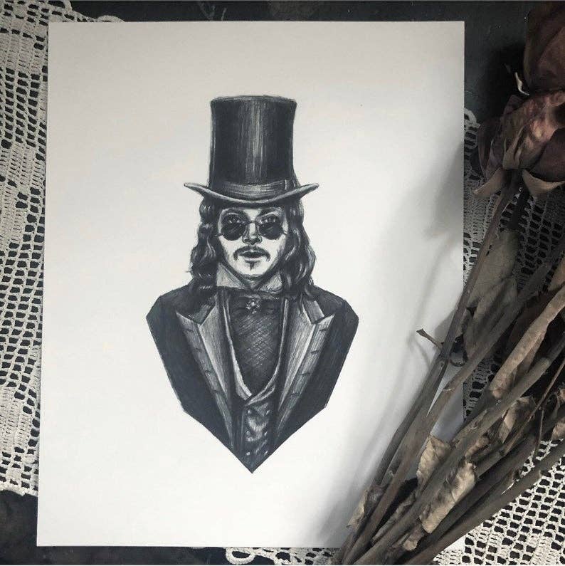 Dracula Art Print by Caitlin McCarthy